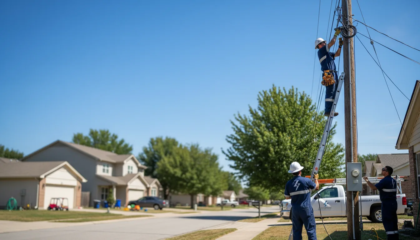 Residential electrician providing installation services in Cory, IN